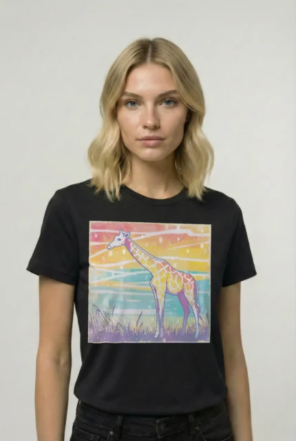 T-shirt GIRAFFE (#009) – Image 2