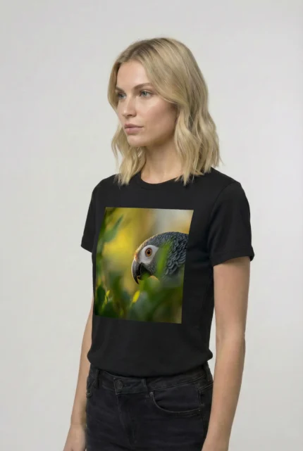 T-shirt AFRICAN GREY PARROT (#010) – Image 3