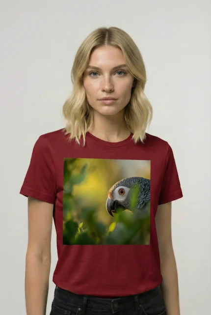 T-shirt AFRICAN GREY PARROT (#010) – Image 7