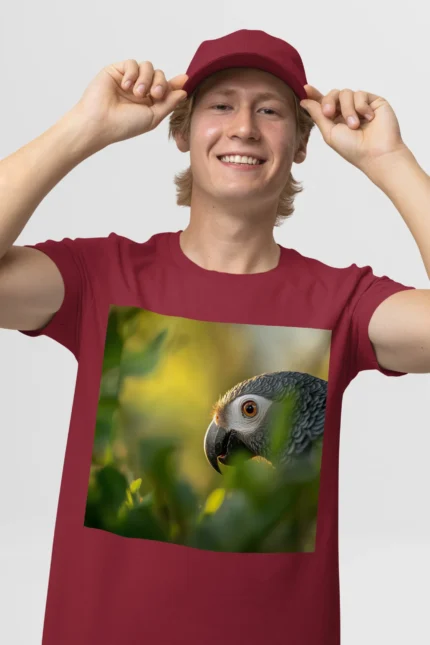 T-shirt AFRICAN GREY PARROT (#010) – Image 9