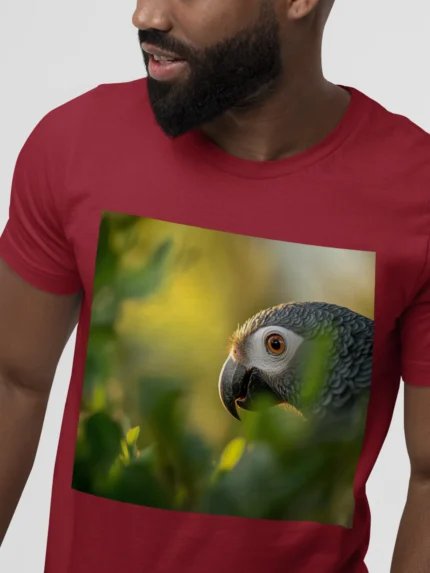 T-shirt AFRICAN GREY PARROT (#010) – Image 10
