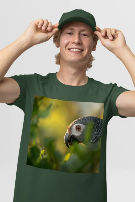 T-shirt AFRICAN GREY PARROT (#010) – Image 14