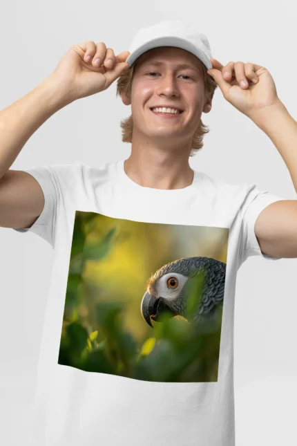 T-shirt AFRICAN GREY PARROT (#010) – Image 29