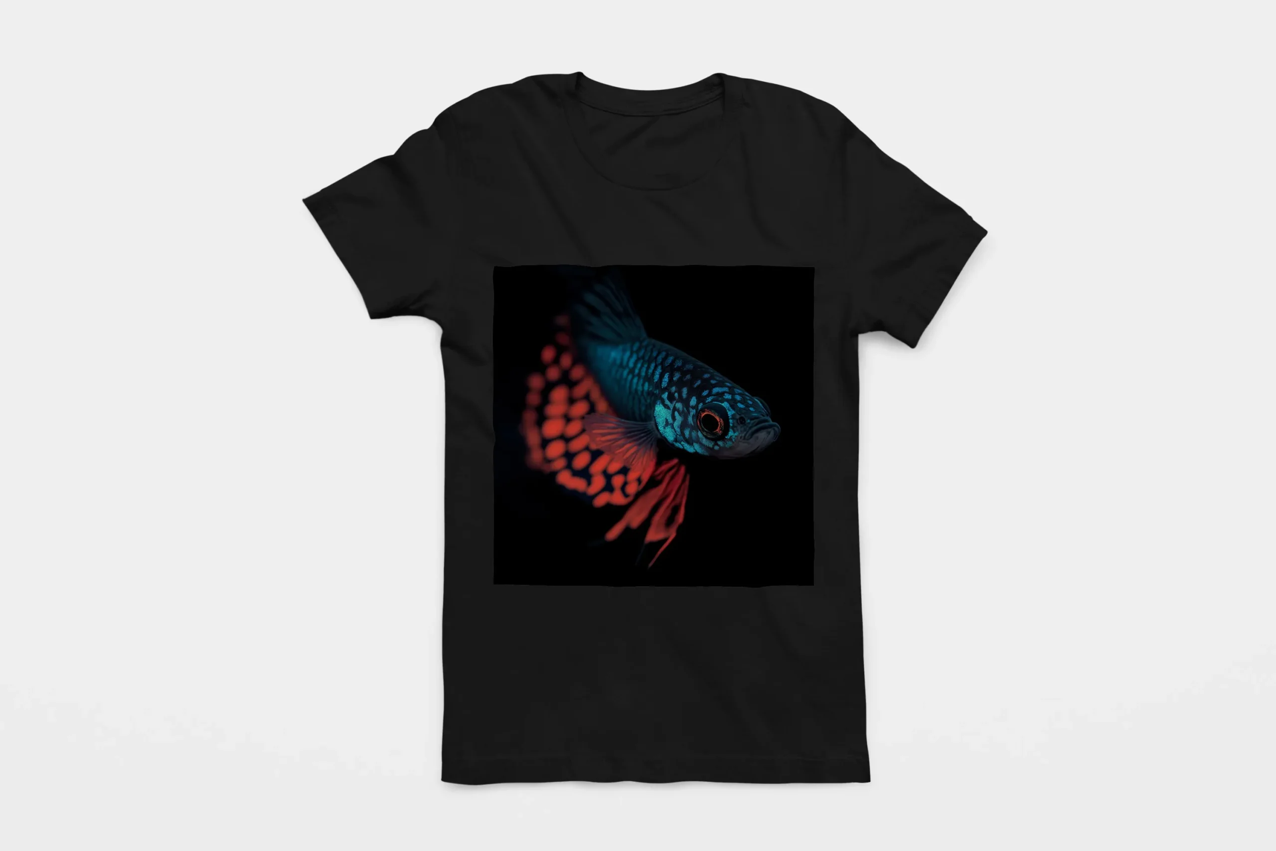 010-GUPPY-BLACK-FLAT T-shirt GUPPY (#010) – Image 1