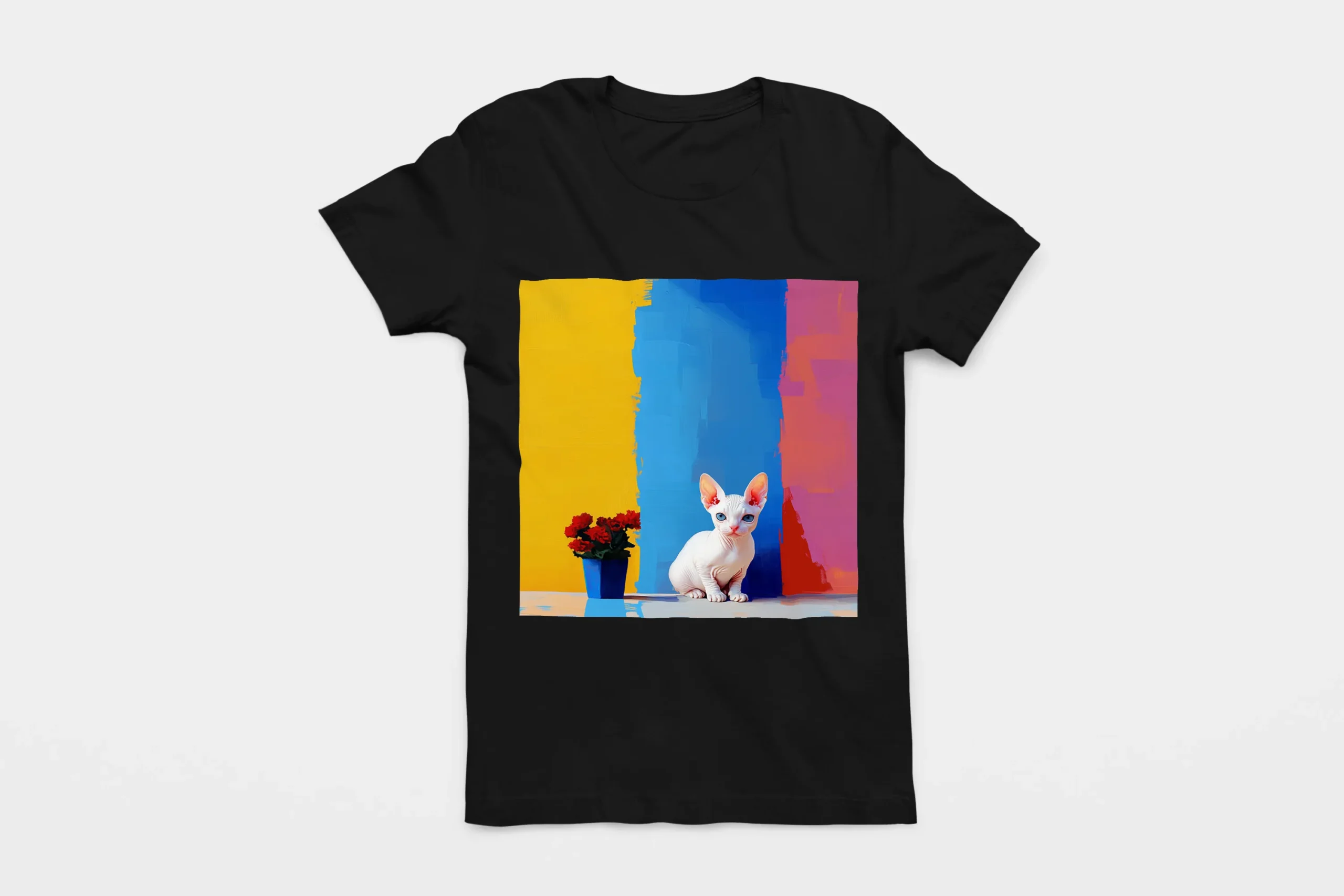 010-SPHYNX-BLACK-FLAT T-shirt SPHYNX (#010) – Image 1