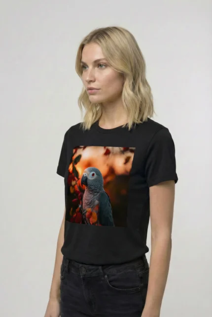T-shirt AFRICAN GREY PARROT (#011) – Image 3
