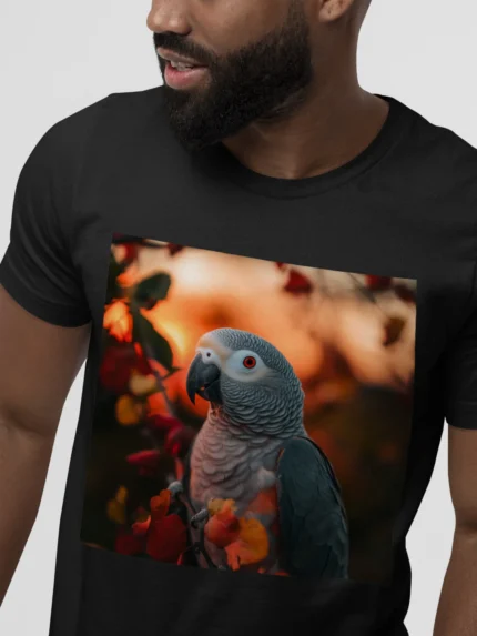 T-shirt AFRICAN GREY PARROT (#011) – Image 5