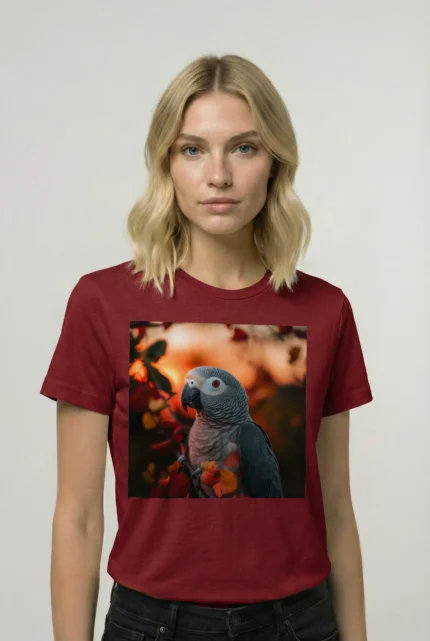 T-shirt AFRICAN GREY PARROT (#011) – Image 7
