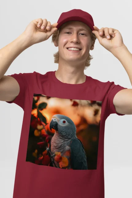 T-shirt AFRICAN GREY PARROT (#011) – Image 9