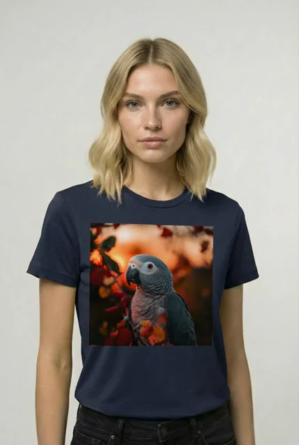 T-shirt AFRICAN GREY PARROT (#011) – Image 17