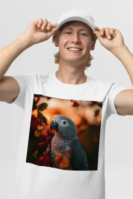 T-shirt AFRICAN GREY PARROT (#011) – Image 29