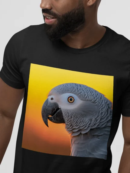 T-shirt AFRICAN GREY PARROT (#012) – Image 5