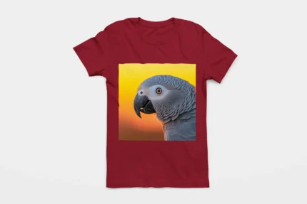 T-shirt AFRICAN GREY PARROT (#012) – Image 6