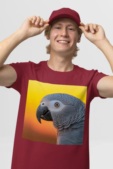 T-shirt AFRICAN GREY PARROT (#012) – Image 9