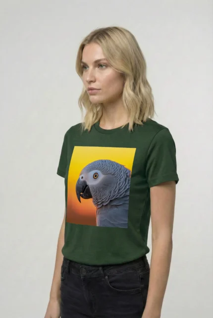 T-shirt AFRICAN GREY PARROT (#012) – Image 13