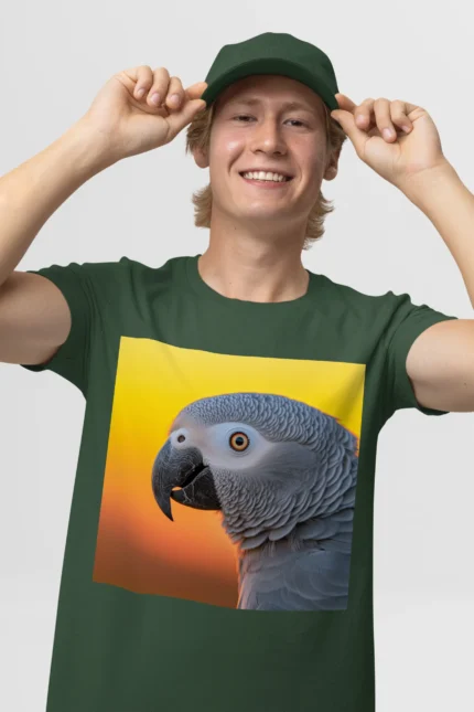 T-shirt AFRICAN GREY PARROT (#012) – Image 14