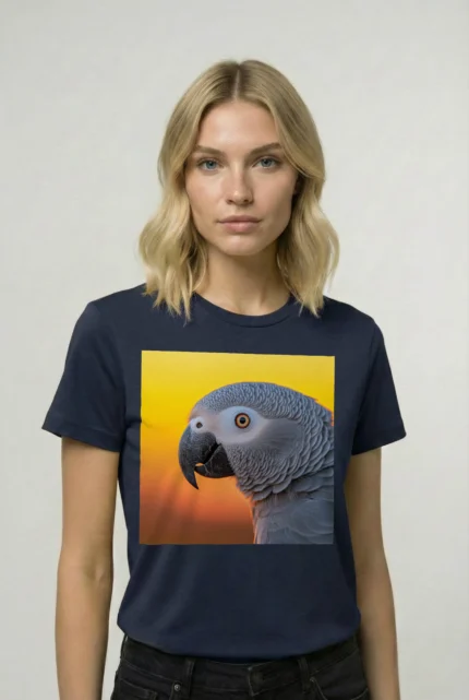 T-shirt AFRICAN GREY PARROT (#012) – Image 17