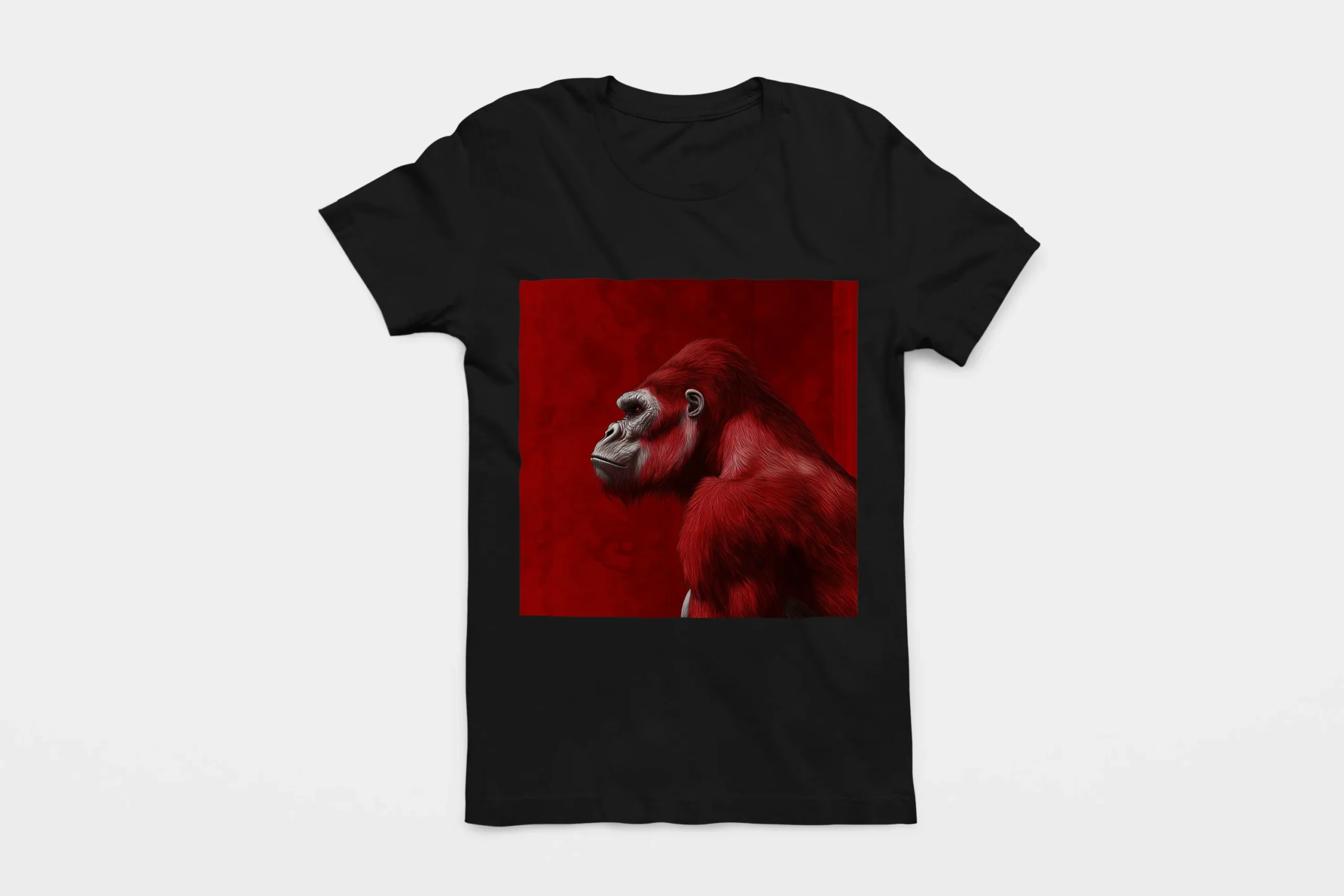 012-GORILLA-BLACK-FLAT T-shirt GORILLA (#012) – Image 1