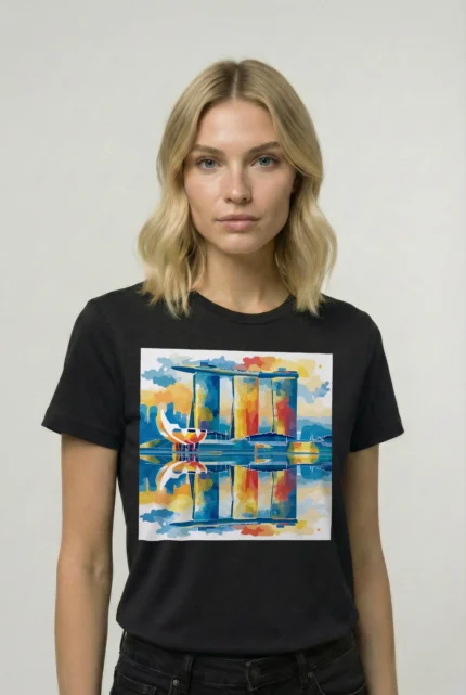 T-shirt SINGAPOUR (#015) – Image 2