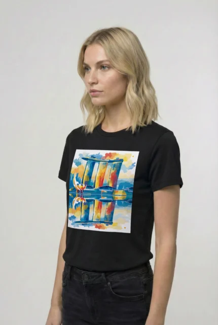 T-shirt SINGAPOUR (#015) – Image 3