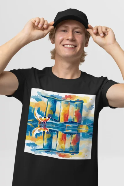 T-shirt SINGAPOUR (#015) – Image 4