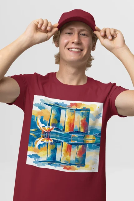 T-shirt SINGAPOUR (#015) – Image 9