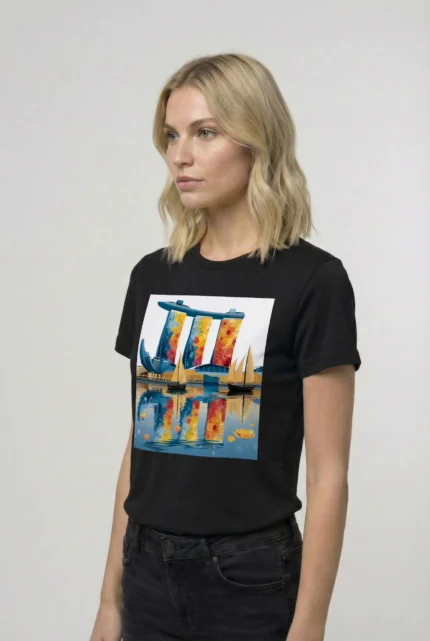 T-shirt SINGAPOUR (#016) – Image 3
