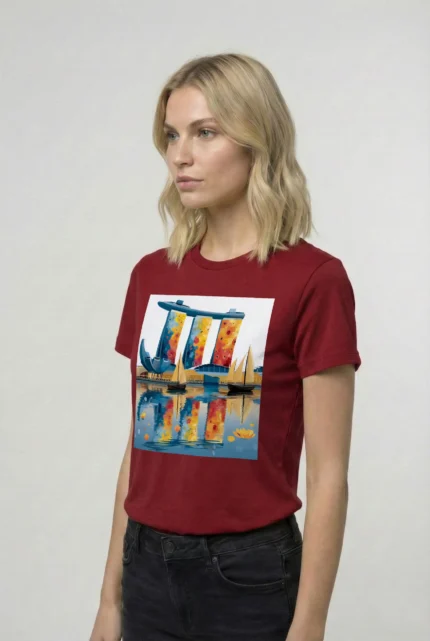 T-shirt SINGAPOUR (#016) – Image 8