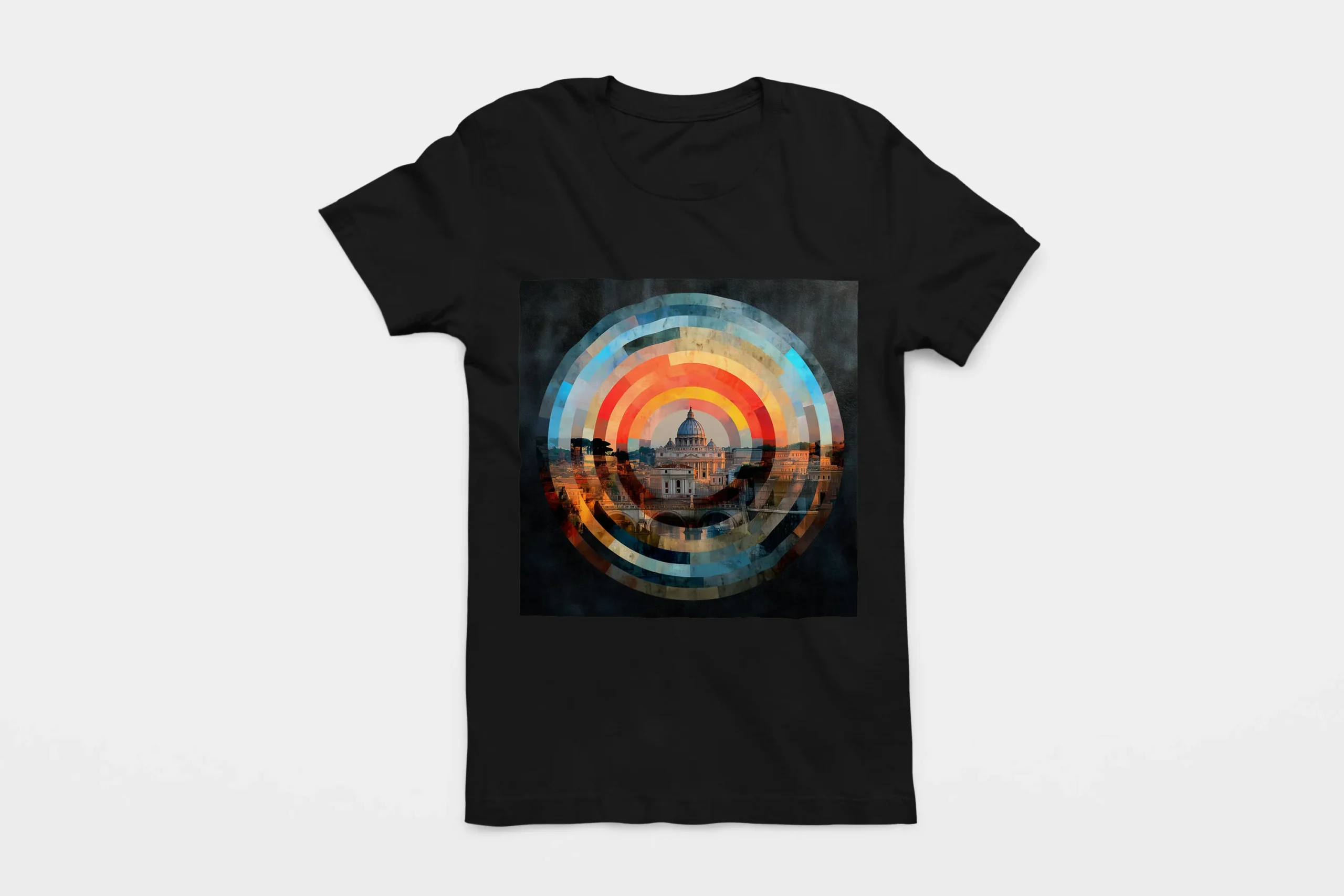 018-ROME-BLACK-FLAT T-shirt ROME (#018) – Image 1