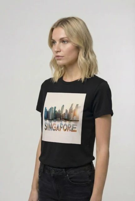 T-shirt SINGAPOUR (#020) – Image 3