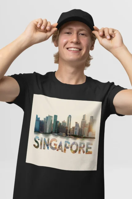 T-shirt SINGAPOUR (#020) – Image 4