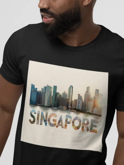 T-shirt SINGAPOUR (#020) – Image 5