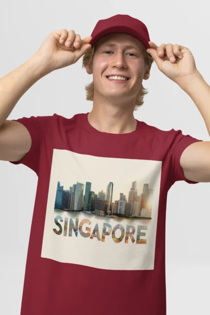 T-shirt SINGAPOUR (#020) – Image 9