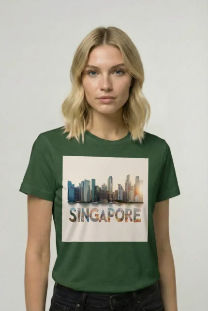 T-shirt SINGAPOUR (#020) – Image 12