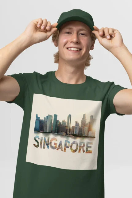 T-shirt SINGAPOUR (#020) – Image 14