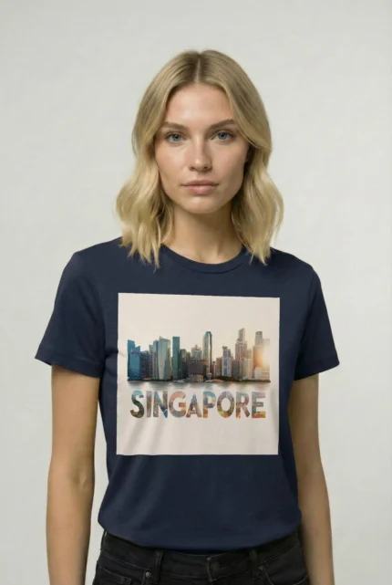 T-shirt SINGAPOUR (#020) – Image 17