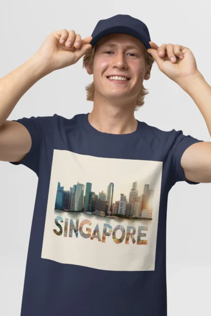 T-shirt SINGAPOUR (#020) – Image 19