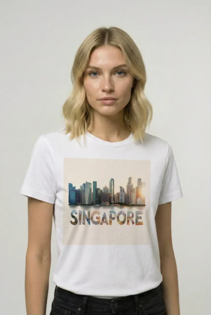 T-shirt SINGAPOUR (#020) – Image 27