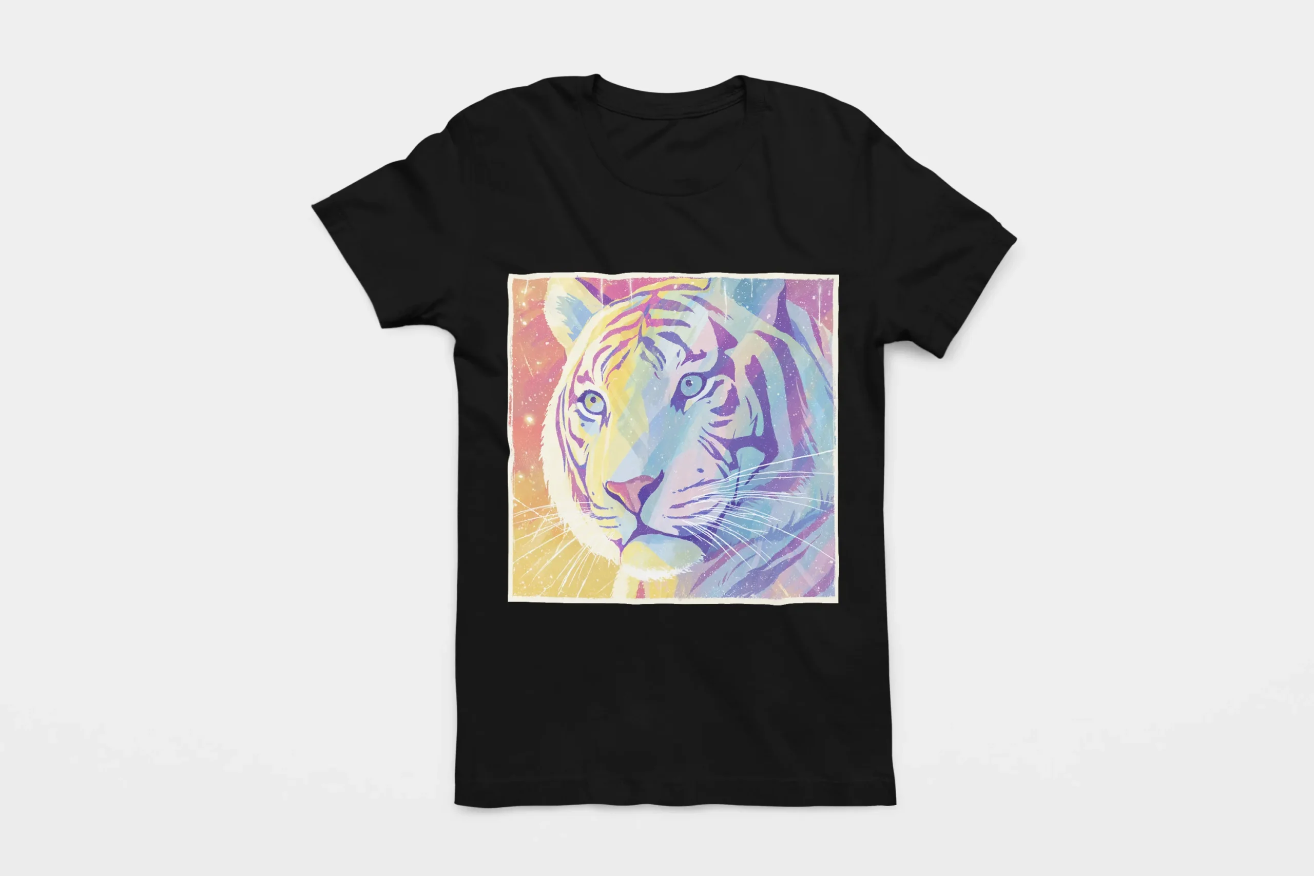 021-TIGER-BLACK-FLAT T-shirt TIGER (#021) – Image 1