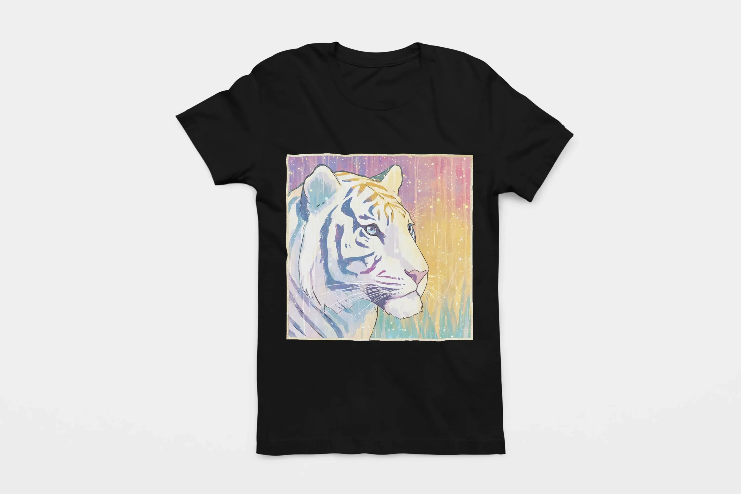 022-TIGER-BLACK-FLAT T-shirt TIGER (#022) – Image 1