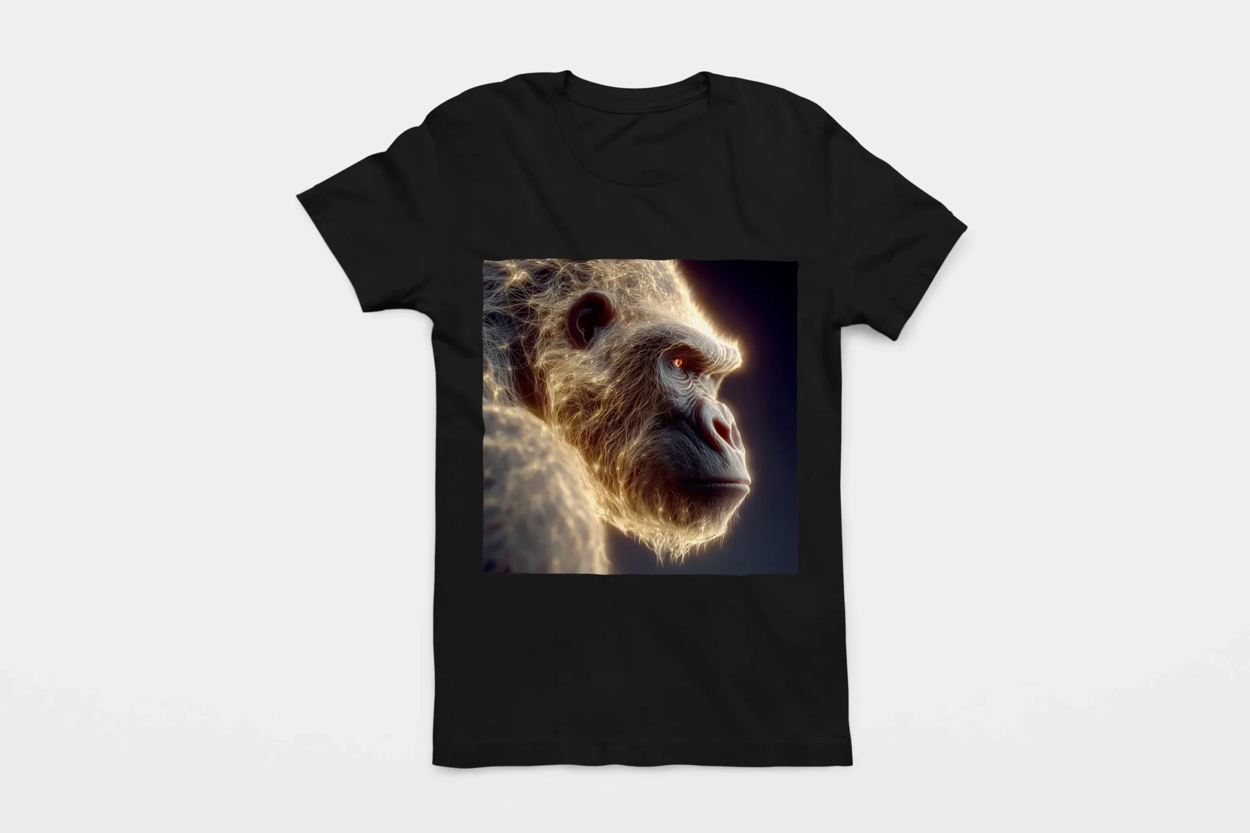 024-GORILLA-BLACK-FLAT T-shirt GORILLA (#024) – Image 1