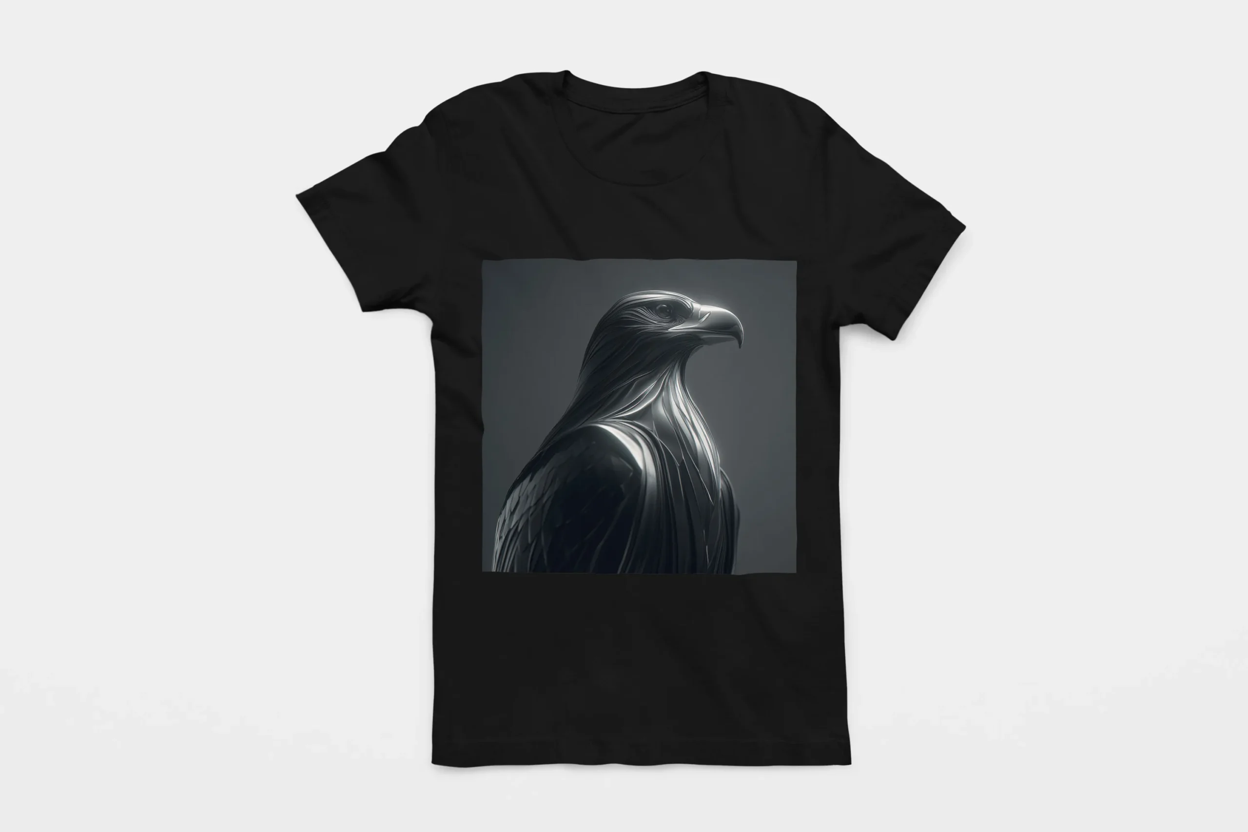 032-EAGLE-BLACK-FLAT T-shirt EAGLE (#032) – Image 1