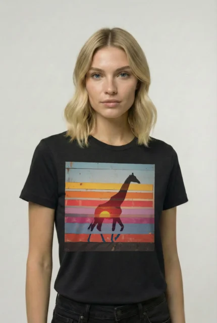 T-shirt GIRAFFE (#034) – Image 2