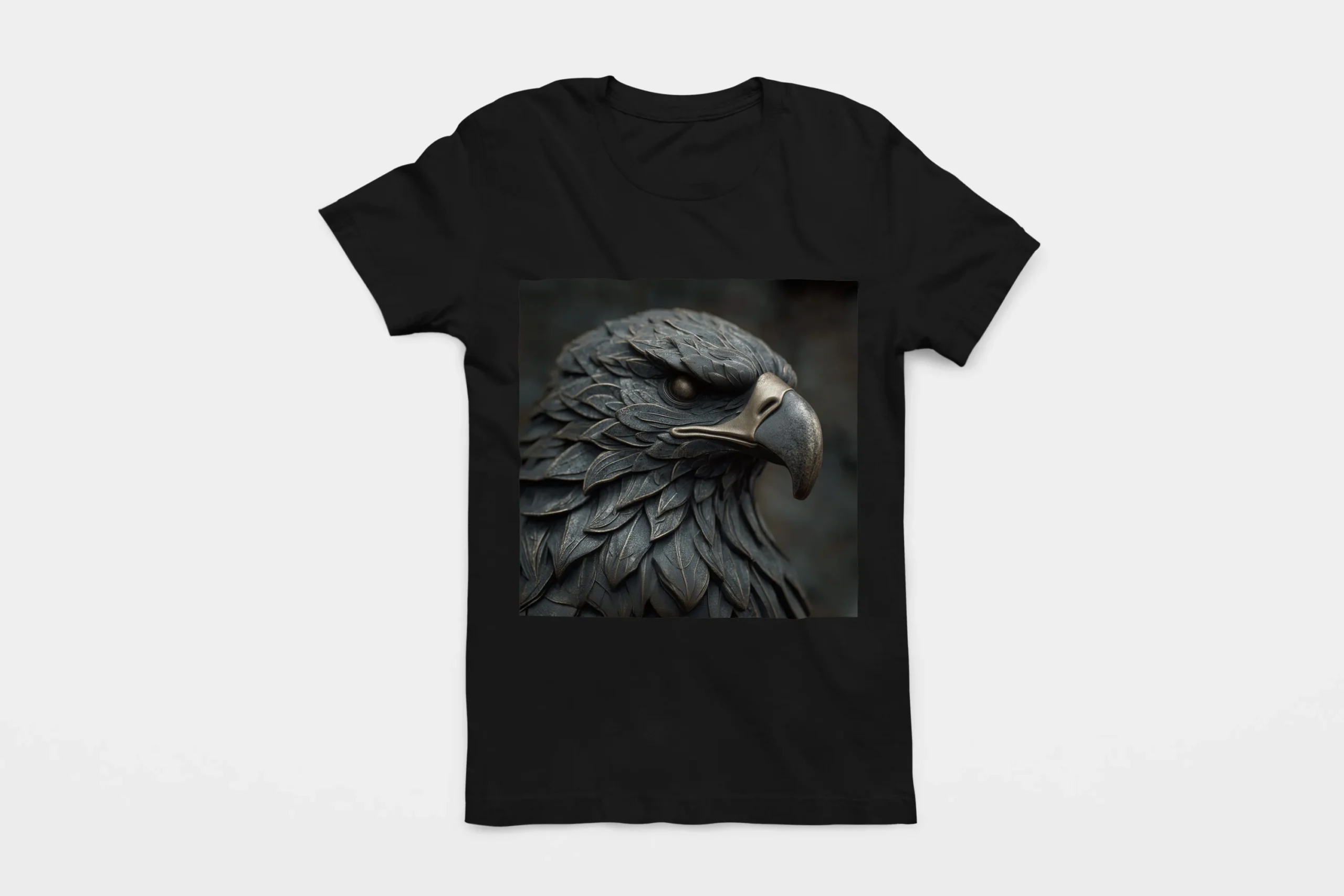 036-EAGLE-BLACK-FLAT T-shirt EAGLE (#036) – Image 1