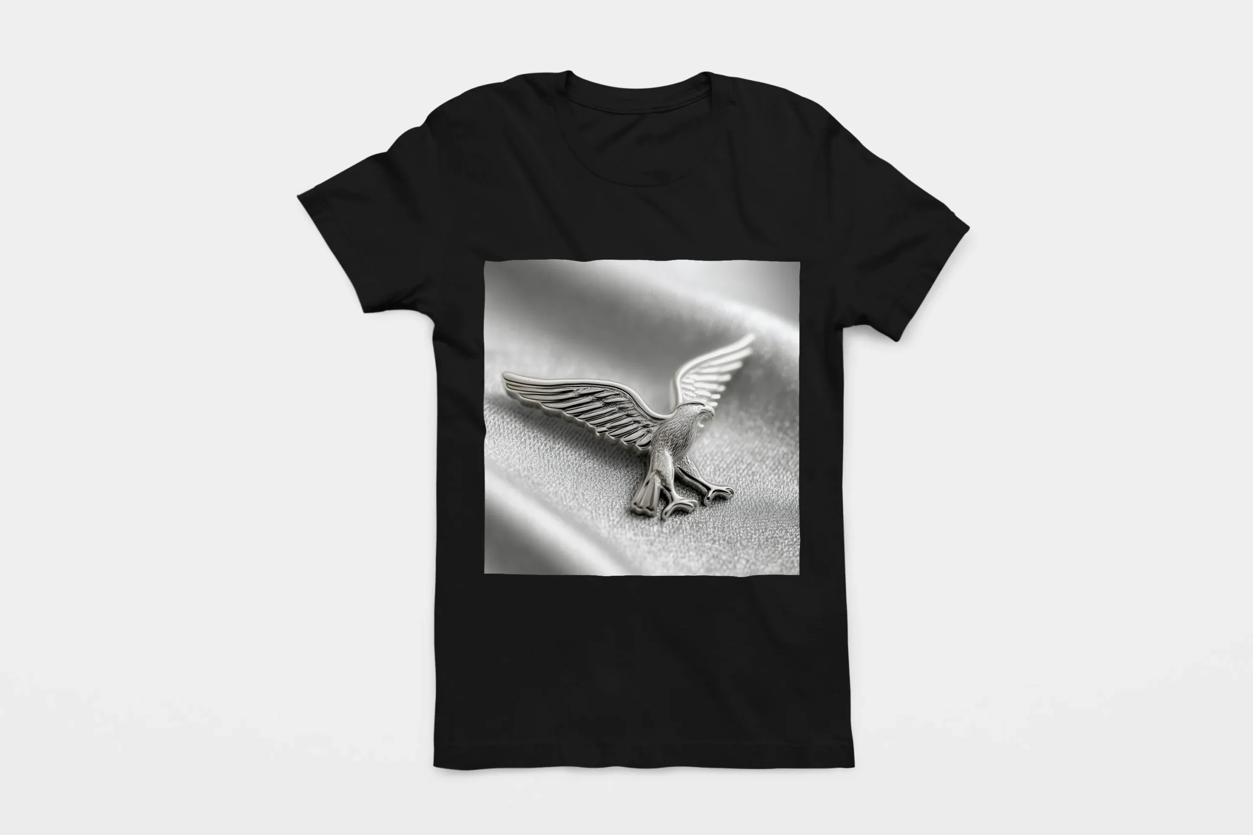 037-EAGLE-BLACK-FLAT T-shirt EAGLE (#037) – Image 1