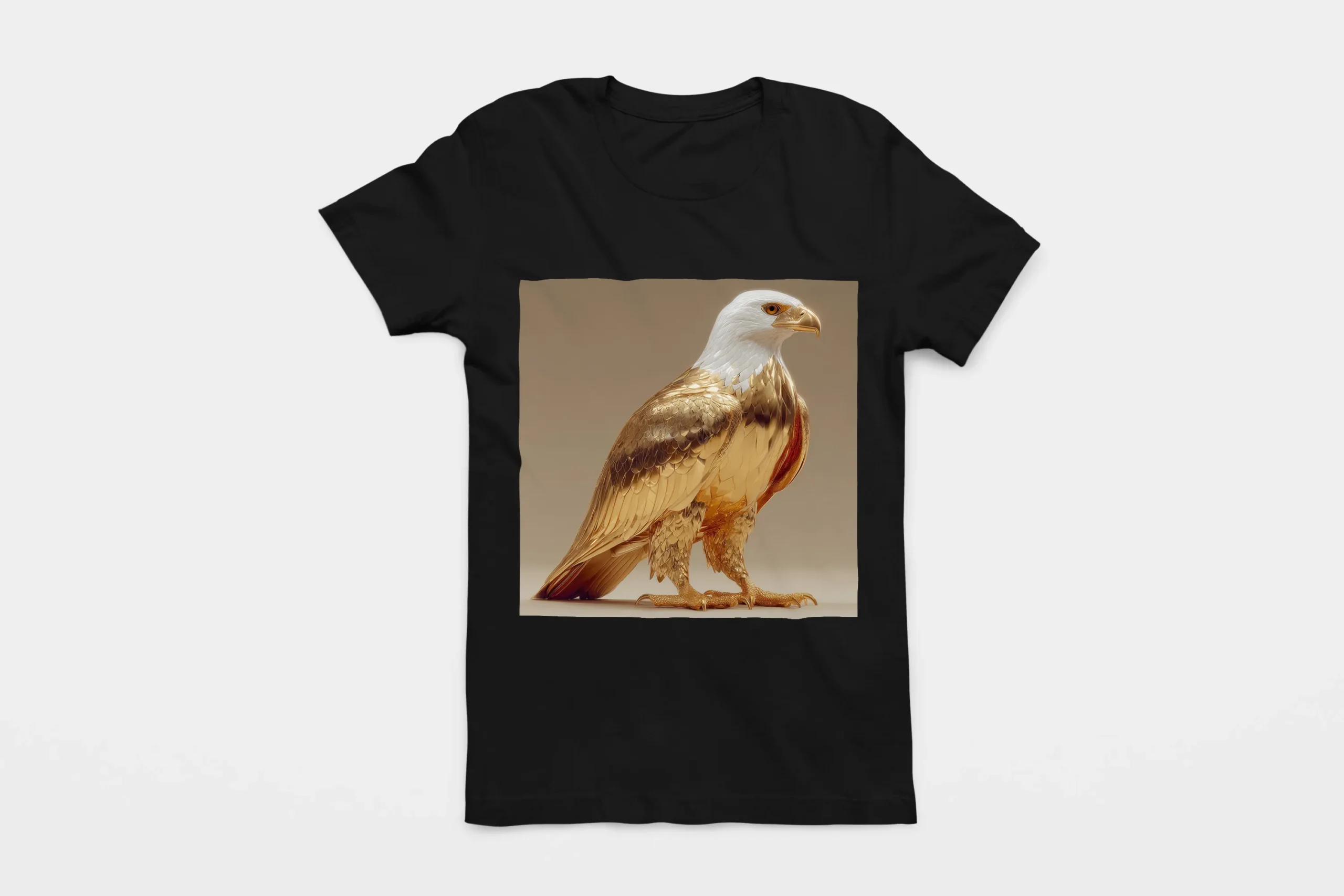 047-EAGLE-BLACK-FLAT T-shirt EAGLE (#047) – Image 1